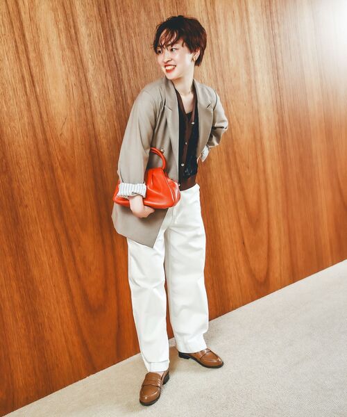 le.coeur blanc（ルクールブラン）の「《手洗い可能》チュール刺繍Vネックカーディガン（カーディガン/ボレロ・レディース・ブラック/ピンクベージュ/アイボリー/グレー/ブラウン/ベージュ・38）」の10枚目の写真