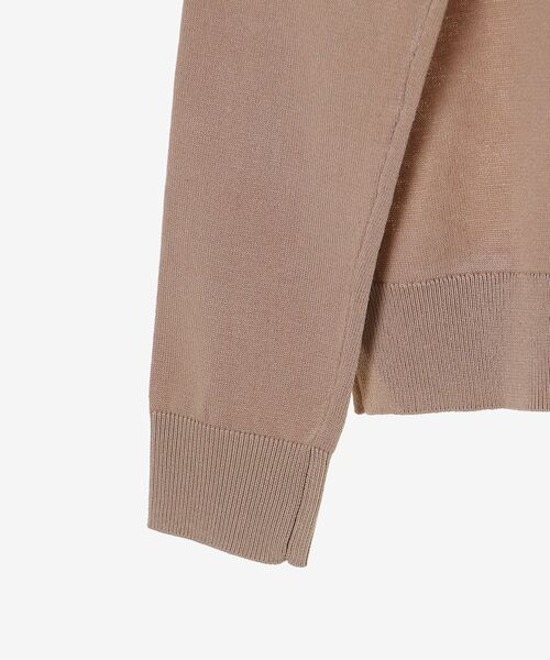 le.coeur blanc（ルクールブラン）の「《手洗い可能》チュール刺繍Vネックカーディガン（カーディガン/ボレロ・レディース・ブラック/ピンクベージュ/アイボリー/グレー/ブラウン/ベージュ・38）」の14枚目の写真