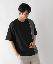 GLOBAL WORK | サラサラ快適DRY/切り替えTシャツ2/半袖/498708(Tシャツ/カットソー)