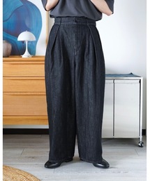 ZOZOMARKET | ZOZOMARKET by idaka-タックコクーンワイドデニム(デニムパンツ)