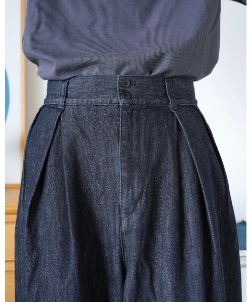 ZOZOMARKET（ゾゾマーケット）の「ZOZOMARKET by idaka-タックコクーンワイドデニム（デニムパンツ・メンズ・ブラック・マルチサイズ）」の6枚目の写真