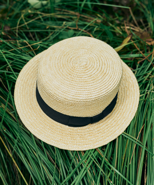 417 EDIFICE（フォーワンセブンエディフィス）の「田中帽子店 417別注 カンカン帽（ハット・メンズ・アイボリー・MEDIUM/LARGE）」の5枚目の写真