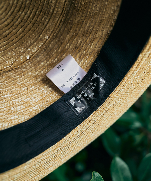 417 EDIFICE（フォーワンセブンエディフィス）の「田中帽子店 417別注 カンカン帽（ハット・メンズ・アイボリー・MEDIUM/LARGE）」の3枚目の写真