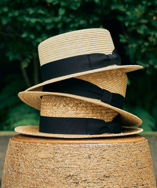 417 EDIFICE（フォーワンセブンエディフィス）の「田中帽子店 417別注 カンカン帽（ハット・メンズ・アイボリー・MEDIUM/LARGE）」の2枚目の写真