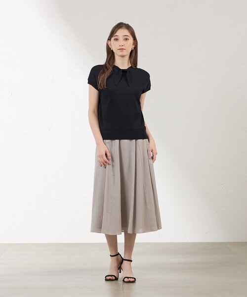 amaca(アマカ)の「リボンニット(ニット/セーター・レディース・ダークネイビー/グリーン系その他・38)」の5枚目の写真