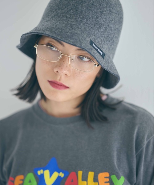 SEA(シー)の「Seavalley メルトン バケットハット(ハット・レディース・チャコールグレー・ONE SIZE)」の5枚目の写真