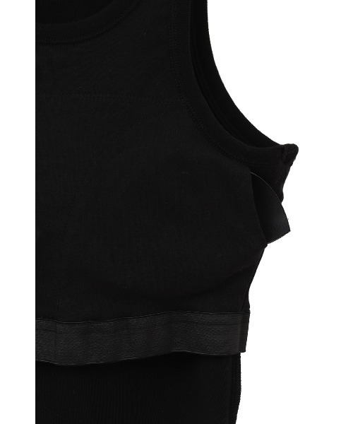 クラネ CLANE LOGO SLIM TANK TOPS （BLACK） LOGO SLIM TANK TOPS（タンクトップ）｜CLANE（クラネ）の