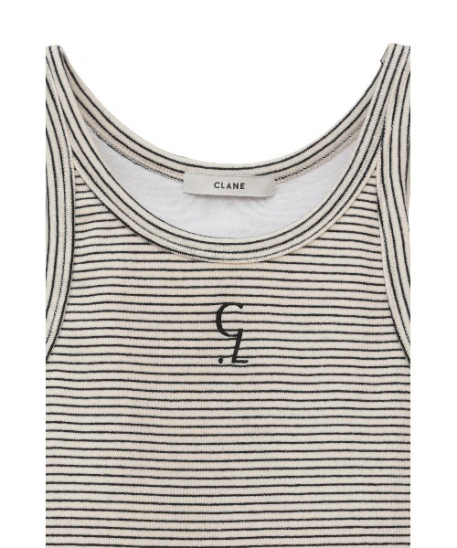 CLANE(クラネ)の「LOGO SLIM TANK TOPS(タンクトップ・レディース・ホワイト/ブラック/その他・1/2)」の10枚目の写真