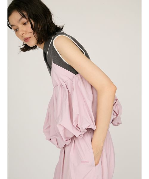 emmi(エミ)の「ナイロンバルーンビスチェ(その他トップス・レディース・ブラウン/ピンク・F)」の5枚目の写真