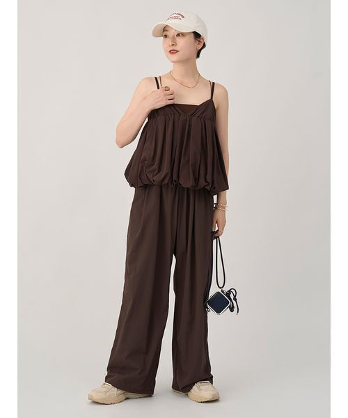 emmi(エミ)の「ナイロンバルーンビスチェ(その他トップス・レディース・ブラウン/ピンク・F)」の14枚目の写真