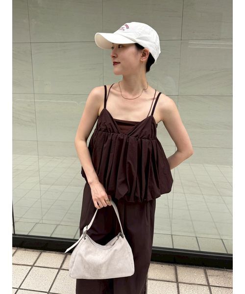 emmi(エミ)の「ナイロンバルーンビスチェ(その他トップス・レディース・ブラウン/ピンク・F)」の16枚目の写真