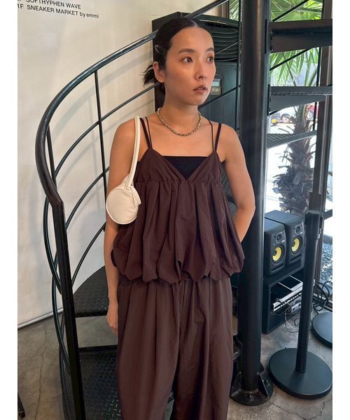 emmi(エミ)の「ナイロンバルーンビスチェ(その他トップス・レディース・ブラウン/ピンク・F)」の21枚目の写真