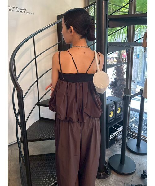 emmi(エミ)の「ナイロンバルーンビスチェ(その他トップス・レディース・ブラウン/ピンク・F)」の22枚目の写真