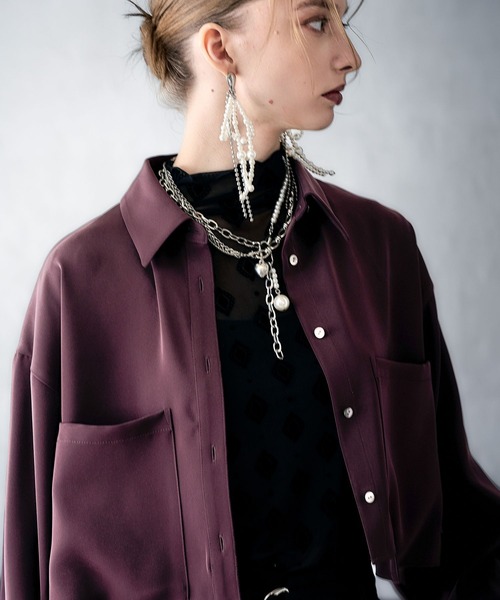 【試着のみ 極美品】HAREトロミシャツ ポッケツキトロミシャツ(HARE)（シャツ/ブラウス）｜HARE（ハレ