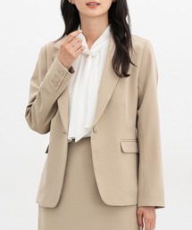 Honeys（ハニーズ）の「【ストレッチ・マシンウォッシャブル・イージーケア】1つ釦テーラードジャケット（テーラードジャケット）」