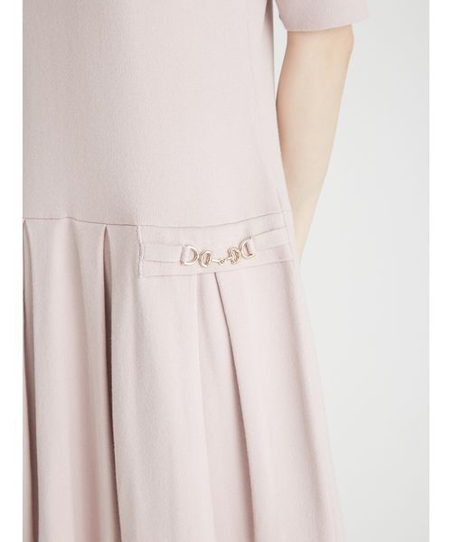 CELFORD（セルフォード）の「プリーツニットワンピース（ワンピース・レディース・ブラック/チェック/ライトピンク・38/36）」の5枚目の写真