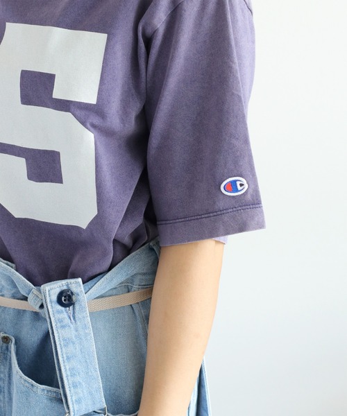 Champion(チャンピオン)の「【Champion】SHORT SLEEVE TEE(Tシャツ/カットソー・レディース・オレンジ/ミント/パープル・M)」の5枚目の写真