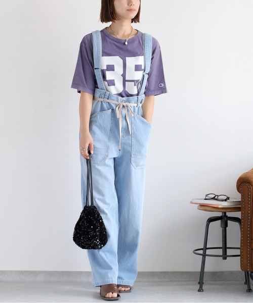 Champion(チャンピオン)の「【Champion】SHORT SLEEVE TEE(Tシャツ/カットソー・レディース・オレンジ/ミント/パープル・M)」の6枚目の写真