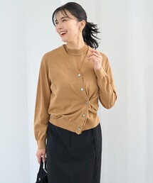 フィフィシャシュニル⭐︎アンゴラカーディガン　free size CHILD WOMAN - ICE COTTON クルーネックショートカーディガン