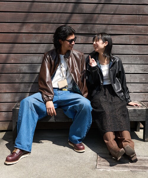 UMBRO × FREAK'S STORE/アンブロ 別注 LEATHERETTE STAND COLLAR