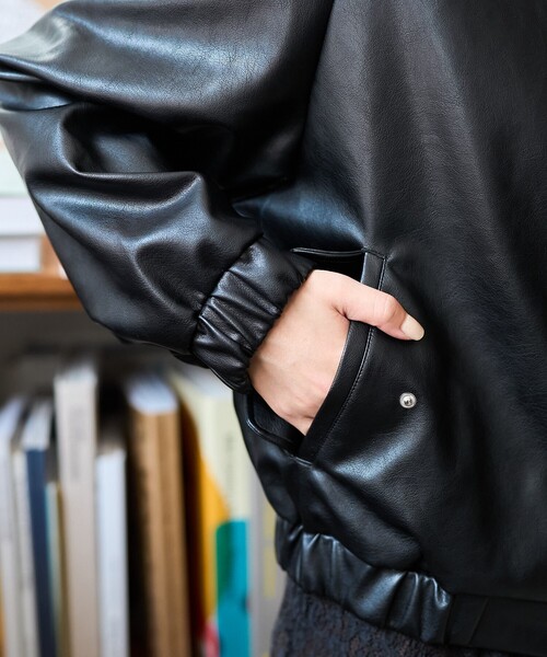 UMBRO × FREAK'S STORE/アンブロ 別注 LEATHERETTE STAND COLLAR