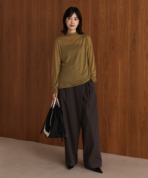 Bou Jeloud（ブージュルード）の「シアーボトルインナー（Tシャツ/カットソー・レディース・ブラック/ブラウン/オフホワイト/ブルー/マスタード・FREE）」の17枚目の写真