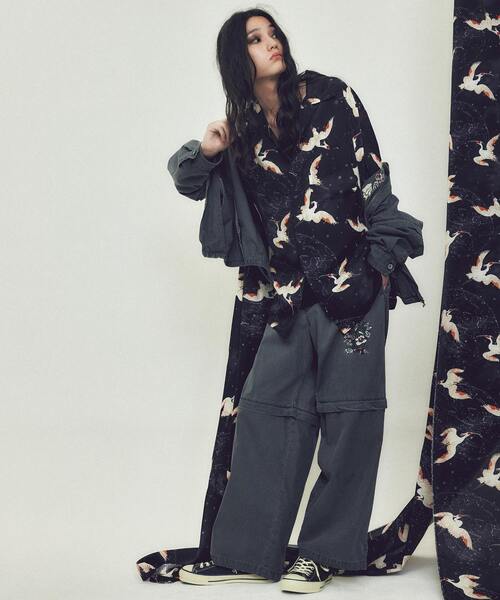 NIPOALOHA】'朱鷺-TOKI' LONG SLEEVE SHIRT（シャツ/ブラウス
