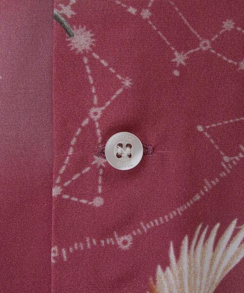 NIPOALOHA（ニポアロハ）の「【NIPOALOHA】"朱鷺-TOKI" LONG SLEEVE SHIRT（シャツ/ブラウス・レディース・ブラック/レッド・MEDIUM/SMALL）」の13枚目の写真