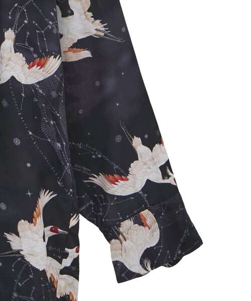 NIPOALOHA（ニポアロハ）の「【NIPOALOHA】"朱鷺-TOKI" LONG SLEEVE SHIRT（シャツ/ブラウス・レディース・ブラック/レッド・MEDIUM/SMALL）」の18枚目の写真