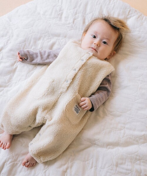 WEB限定】ベビー ボア オーバーオール 2025FW（70～80cm）（サロペット