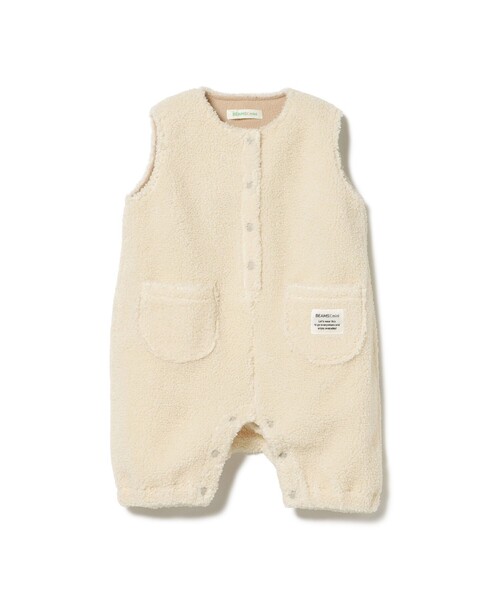 BEAMS mini（ビームスミニ）の「【WEB限定】ベビー ボア オーバーオール 2025FW（70～80cm）（サロペット/オーバーオール・キッズ・ホワイト系その他5/ブラウン系その他4・80/70）」の11枚目の写真