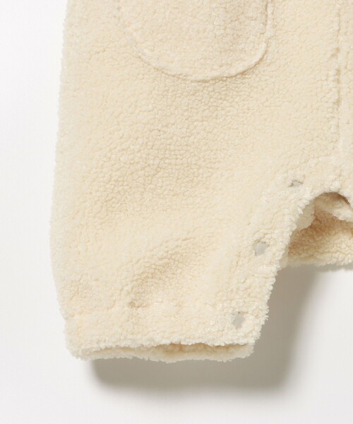 BEAMS mini（ビームスミニ）の「【WEB限定】ベビー ボア オーバーオール 2025FW（70～80cm）（サロペット/オーバーオール・キッズ・ホワイト系その他5/ブラウン系その他4・80/70）」の13枚目の写真