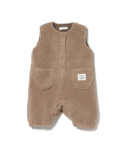 BEAMS mini（ビームスミニ）の「【WEB限定】ベビー ボア オーバーオール 2025FW（70～80cm）（サロペット/オーバーオール・キッズ・ホワイト系その他5/ブラウン系その他4・80/70）」の17枚目の写真