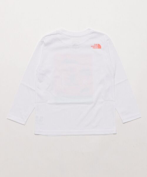 THE NORTH FACE(ザノースフェイス)の「THE NORTH FACE/ザ・ノース・フェイス T L/S SHIRETOKO T キッズ ロンT NTT82530ST(Tシャツ/カットソー・キッズ・ホワイト/ダークグレー/ミックスグレー・120cm/110cm/100cm)」の5枚目の写真