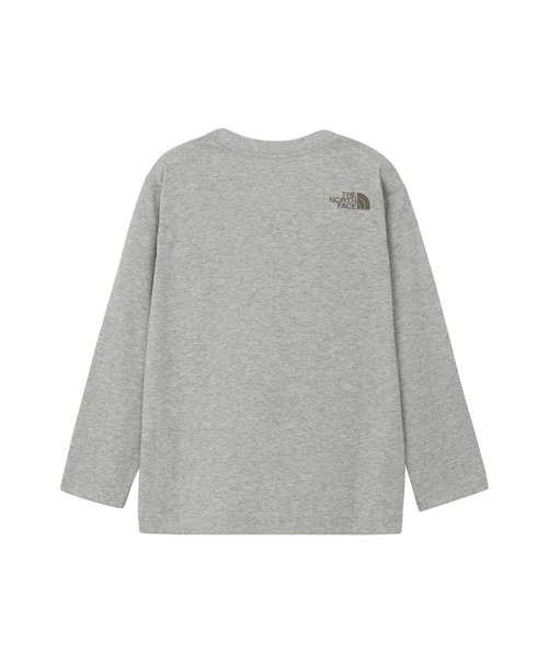 THE NORTH FACE(ザノースフェイス)の「THE NORTH FACE/ザ・ノース・フェイス T L/S SHIRETOKO T キッズ ロンT NTT82530ST(Tシャツ/カットソー・キッズ・ホワイト/ダークグレー/ミックスグレー・120cm/110cm/100cm)」の8枚目の写真