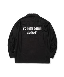 EMBROIDERY OPEN COLLAR L/S SH