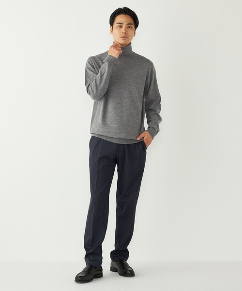 SHIPS Colors(シップス カラーズ)の「SHIPS Colors:〈洗濯機可能〉AVANT(R) ストレッチ スラックス(セットアップ対応)(スラックス・メンズ・ダークグレー/ブルー/ブラック/ネイビー/カーキ・44/46/48/50/52)」の6枚目の写真