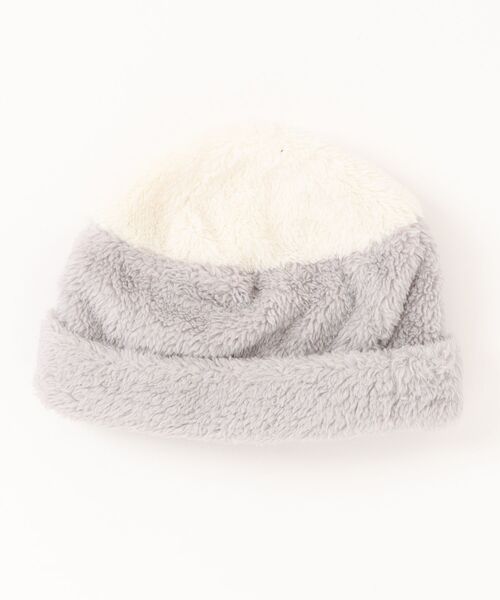 RAGMART（ラグマート）の「モコモコファーキャップ（ニットキャップ/ビーニー・キッズ・オフホワイト/ネイビー/ドット・S/M）」の4枚目の写真