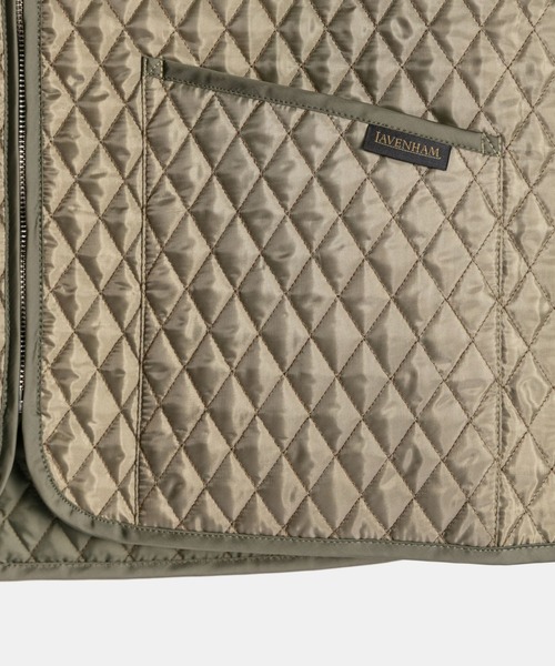 LAVENHAM（ラベンハム）の「Black Edition Zipped Gilet Mens / ブラック エディション ジップド ジレ メンズ（ベスト・メンズ・ブラック/ライトカーキ・L/M/S）」の12枚目の写真