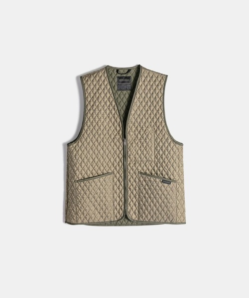LAVENHAM（ラベンハム）の「Black Edition Zipped Gilet Mens / ブラック エディション ジップド ジレ メンズ（ベスト・メンズ・ブラック/ライトカーキ・L/M/S）」の15枚目の写真