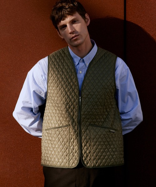 ラベンハム　ベスト　ジレ LAVENHAM（ラベンハム） ベスト ジレ LONGLINE CREW NECK GILET WOMENS