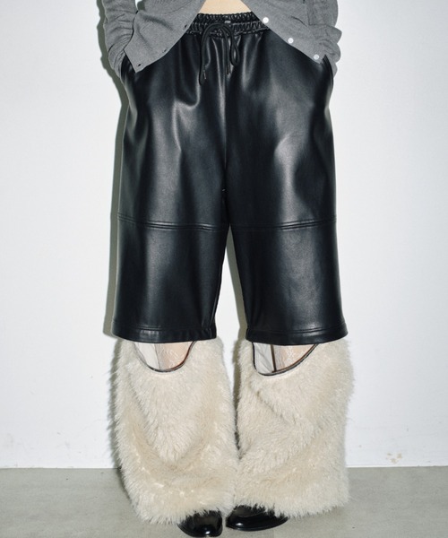 yae（ヤエ）の「2way blocking pants / 2ウェイブロッキングパンツ（その他パンツ・レディース・ブラウン/ブラック・38/36）」の4枚目の写真