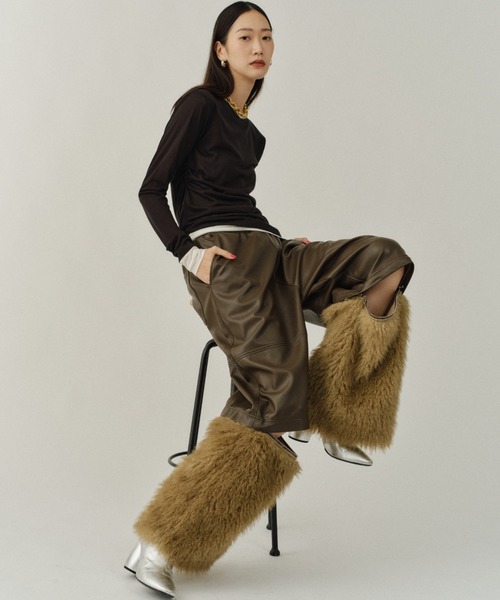 yae（ヤエ）の「2way blocking pants / 2ウェイブロッキングパンツ（その他パンツ・レディース・ブラウン/ブラック・38/36）」の14枚目の写真