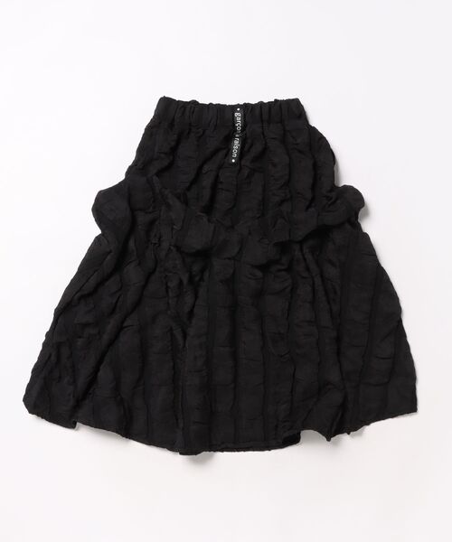 garcon la raison(ギャルソン・ラ・レゾン)の「タックドレープスカート(スカート・キッズ・ブラック・130cm/140cm)」の2枚目の写真