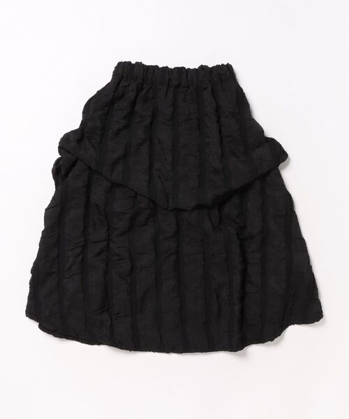 garcon la raison(ギャルソン・ラ・レゾン)の「タックドレープスカート(スカート・キッズ・ブラック・130cm/140cm)」の6枚目の写真