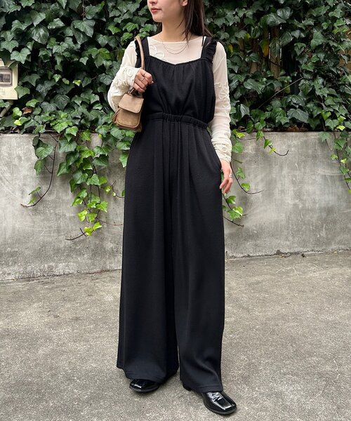 Kastane(カスタネ)の「【ロングセラー】フラワーコード刺繍シアーTOPS(Tシャツ/カットソー・レディース・ブラウン/ブラック/アイボリー・FREE)」の21枚目の写真