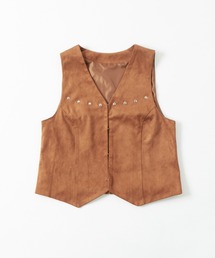 WHO'S WHO gallery | フェイクスウェードコンパクトジレ(ベスト)