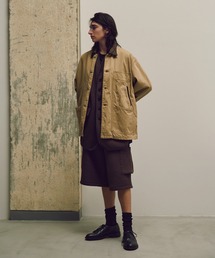 MATSUFUJI(}ctW)Connected pocket Drill Jacket(~^[WPbg)