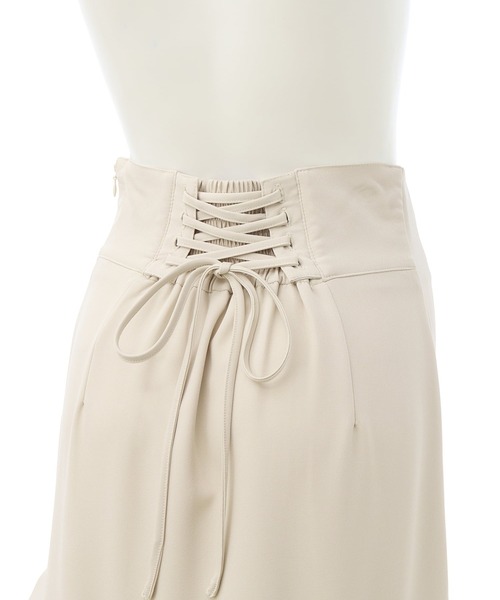 INGNI（イング）の「バックレースアップアシメスリットスカート（スカート・レディース・グレー/ライトベージュ/ブラック・FREE）」の10枚目の写真