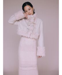 BRAND NEW DAYピンクワンピース5 ドレスプラス DRESS+ ワンピース 花柄 半袖 ミモレ丈 フレア